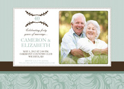  Photo Anniversary Invitations - 40 Blooms