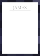 Blue Check Birthday -  Thank You Notes