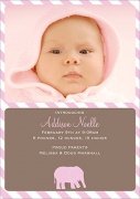  Birth Announcements for Girls - First Steps Pink