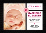 Girl Birth Announcements - Stitch In Time Pink