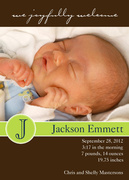 Baby Boy Announcements - His Welcome