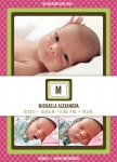 Baby Announcement for Girls - Sweet Rose Valley