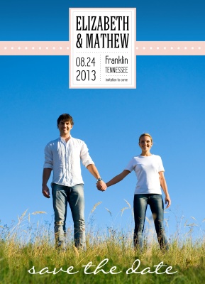 Save the Date Cards, Open Horizon Date Design