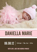  Birth Announcements for Girls - Pink Cloud