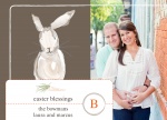 Easter Blessings White - Easter Cards
