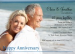 Clear View -  Wedding Anniversary Invitations 