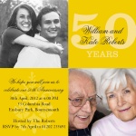 Golden Years -  Wedding Anniversary Invitations 
