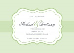 Mint Label Date - Save the Date Cards 