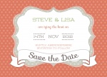 Peach Swiss Date - Save the Date Cards 