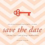 Love n'Key Date -  Save the Date Cards for Wedding 