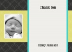 Quilt Boy - Personalised Baby Thank You Cards