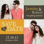 Love Blocks Date - Save the Date Cards 