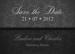 Silver Screen Date -  Save the Date Cards for Wedding 