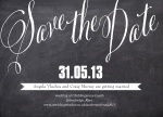 Chalkboard Date -  Save the Date Cards for Wedding 