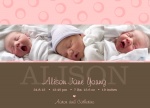 Sweet Dreams Pink - Baby Girl Birth Announcements
