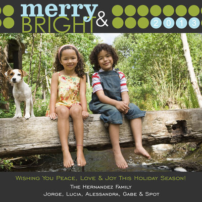 Personalized Holiday Cards, Me & Merry Bark Design