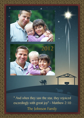 Personalized Holiday Cards, The Christmas Star Design