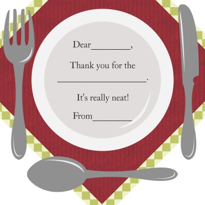 Kids Thank You Cards, Playful Setting Design