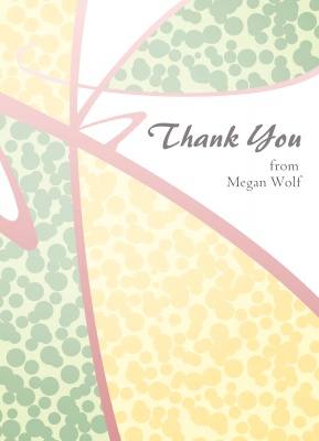 Thank You Cards for Women, Speckle Splash Design