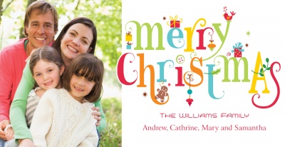 Personalized Holiday Cards, Christmas Treats Design