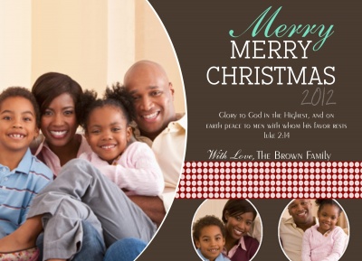 Personalized Holiday Cards, More than Merry Design