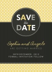 Sweet Circle Date -  Save the Date Cards for Wedding 