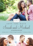 Blue Swiss Date -  Save the Date Cards for Wedding 