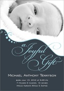 Baby Boy Announcements - Joyful Gift Blue