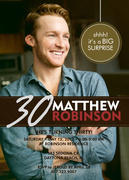 Adult Birthday Invitations - Brush Stroke