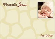 Baby Giraffe -  Baby Thank You Notes