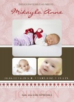 Baby Announcement for Holidays - Peppermint Miss