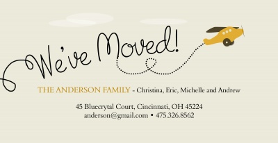 We've Moved Announcements , FlyAway Home Design