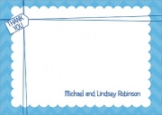 Baby Thank You Cards - All Wrapped Up Blue