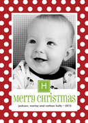 Happy Dot Christmas -  Baby Holiday Cards