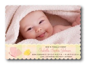 Girl Photo Birth Announcements - Scallop She