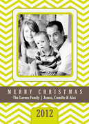 Canary Chevrons -  Christmas cards