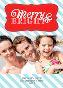 photo Christmas cards - Baby Blue Bright