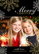 photo Christmas cards - Silver & Gold