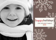 Sophisticated Snow - holiday photo cards