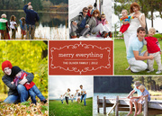  holiday cards - Six x Merry Red