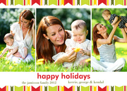 Multi Ribbon - Baby Christmas Cards