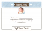 Love Greetings Blue - Baby Thank You Cards