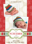 Crimson Gift - Holiday Birth Announcement Cards 