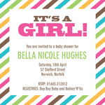 Her Crayon Box - Baby Girl Shower Invites