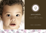 Fizzy Girl - Baby Girl Birth Announcements