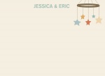 Star Mobile Blue - Baby Shower Thank You Notes