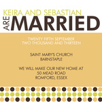 Spotlight Day-Share your nuptial news with beautiful Wedding Announcements from Simply to Impress! Choose from our wide variety of designs today.