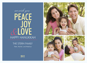 Hanukkah photo cards - Sapphire Wishes