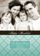Teal Tile -  Hanukkah cards