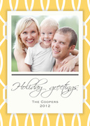  christmas cards - Gold Trellis